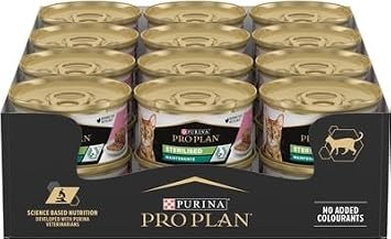 Purina Pro Plan Sterilised Somonlu ve Ton Balıklı Konserve Yaş Kedi Maması, 85 Gram, 24 Adet