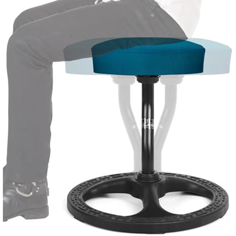 ADHD Chair for Child Adults, Wobble Stool Fitness Seat, Spinning Chair for Stability, Balance, Yoga, Office, School, Wellness, Flexible Active Sitting with Non-Slip Base and Washable Seat Cover