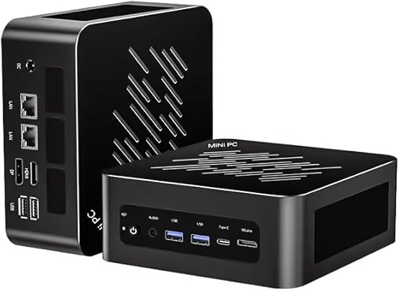 Ryzen AI 9 HX 370 Gaming Mini PC, USB4, 2x2.5G LAN, 2xNVMe, Win11, Metal