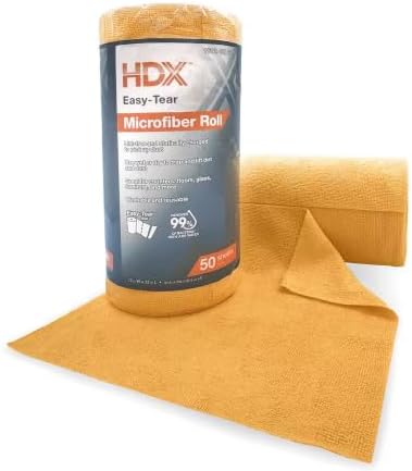 HDX Easy-Tear Microfiber Cloth Roll