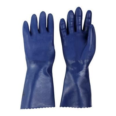 Spontex Neoprene Gloves Blue Neoprene Coating, Cotton Knit Lining Large Boxed