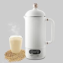 WOOLALA 110V Soy Milk Maker Machine with Screen, 350ML Personal Health Stew Cup Powerful Blender & Automatic Brewing for Smooth Vegan Nut Milk Maker,12 Hours Appointment