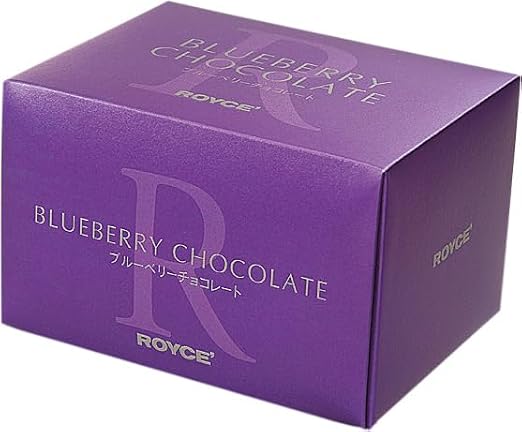 ROYCE' Blueberry Chocolate - Dried Blueberries Coated in Blueberry Milk Chocolate | Gourmet Snack for Gifting & Indulging | Japanese Chocolate from Hokkaido (5 Packs)