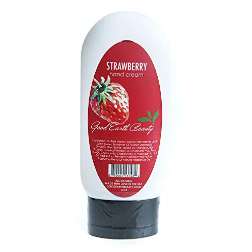 Hand Cream - Strawberry - Natural Lotion - 4 Ounce