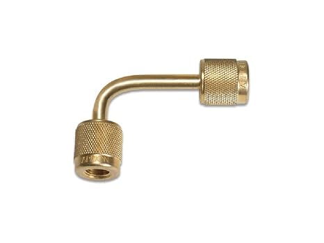 Appion VFL90L - MegaSeal 4 in 90o Vacuum-Rated Connector - 1/4 in to 1/4 in