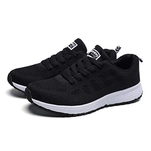 FORUU Women Fashion Mesh Round Cross Straps Flat Sneakers Running Shoes Casual Shoes