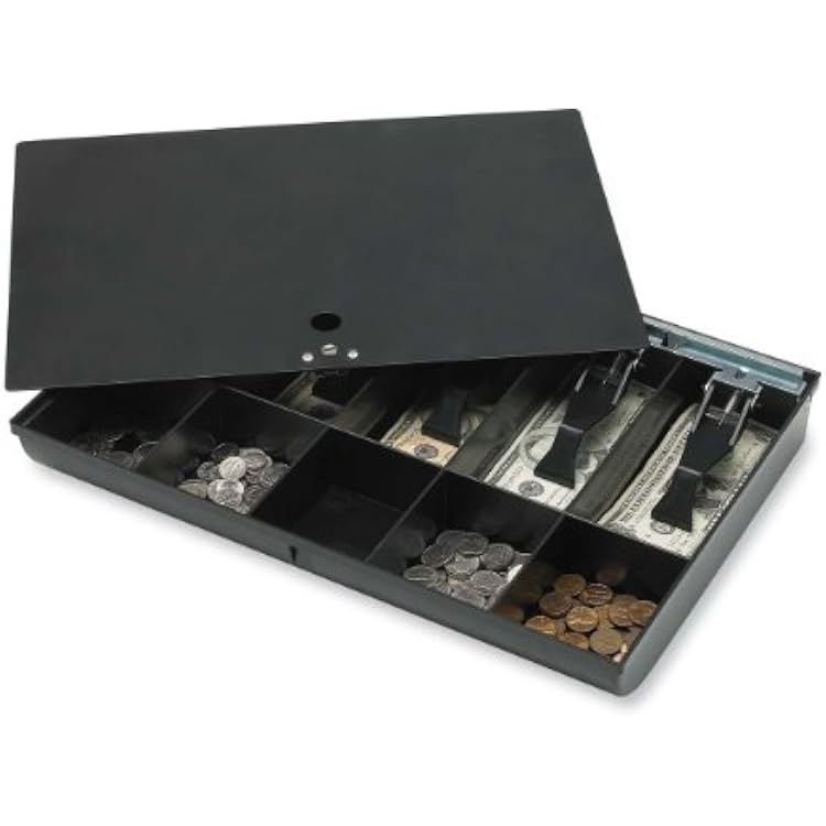 Sparco Locking Cover Money Tray,Black,Pack of 1