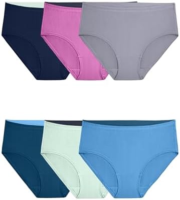 Fruit of the Loom womens Breathable Underwear, Moisture Wicking Keeps You Cool & Comfortable, Available in Plus Size