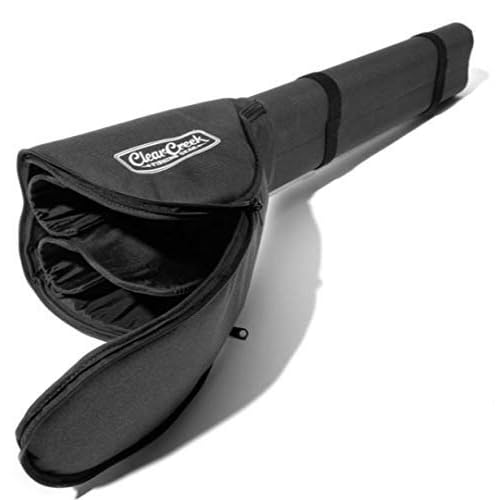 Clear Creek Portable Fly Fishing Dual Rod & Reel Complete Protection Storage Carrying Case