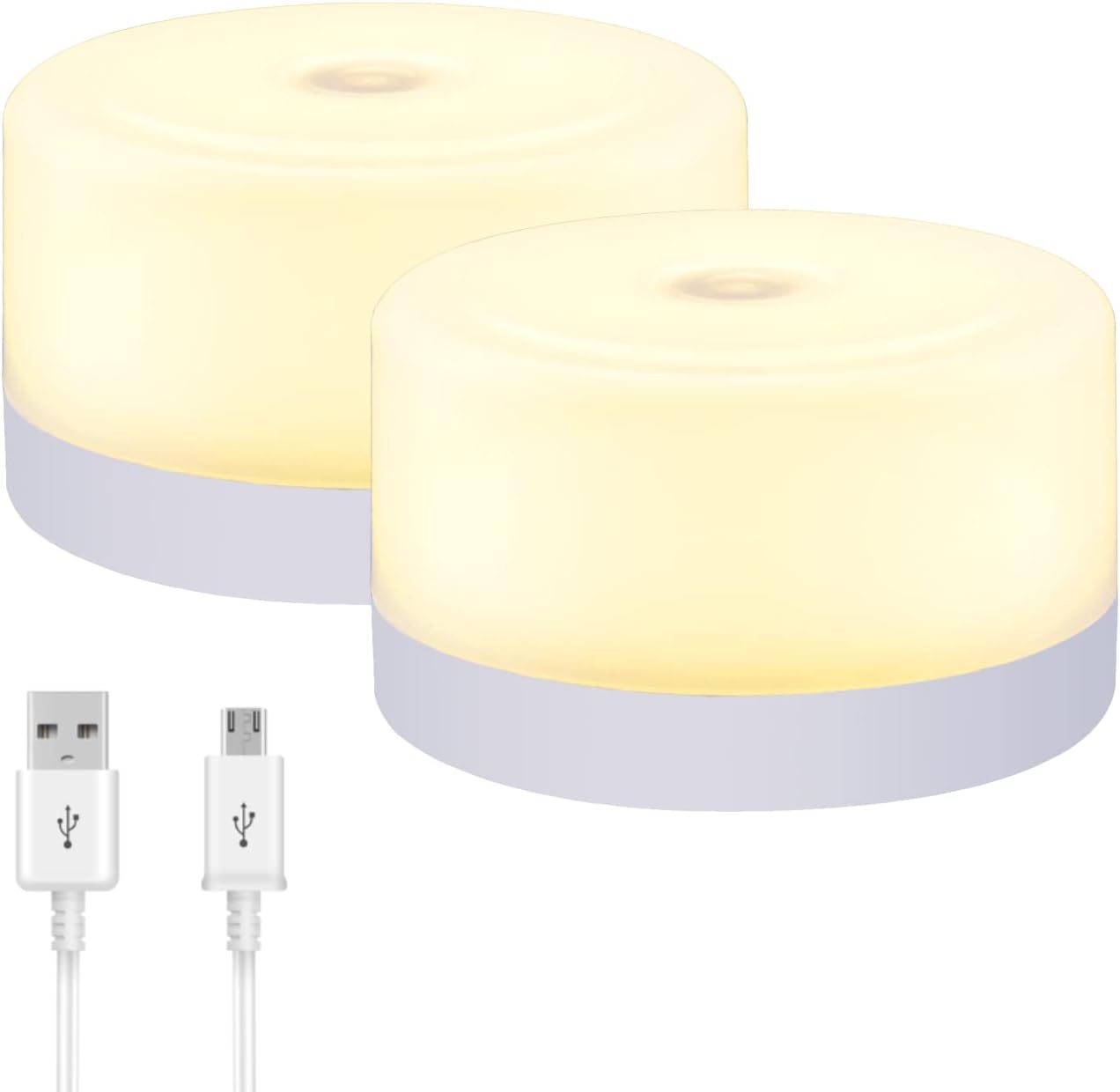 S SELDORAUK Baby Night Lights for Nursery, Portable Dimmable Touch Lamp, Type-C Rechargeable for Kids and Adult, Breastfeeding, Sleep Aid, Bedside Soft Eye Caring Warm 2pack