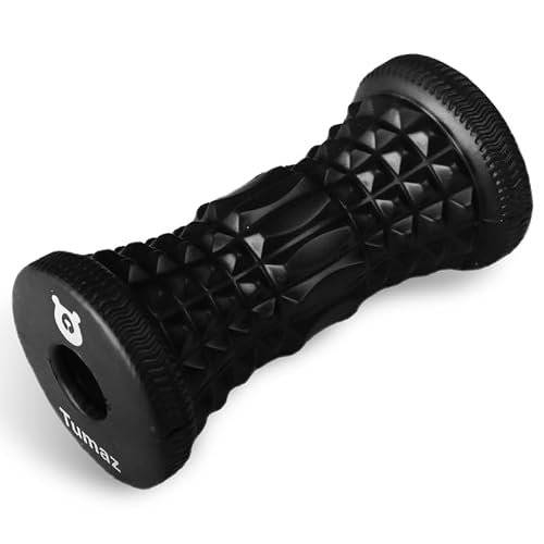 Tumaz Foot Roller 2025 Upgraded Version - Deeper Bumps Design | Plantar Fasciitis & Arch Pain Relief | Trigger Points & Deep Tissue Foot Massager | Portable, Black