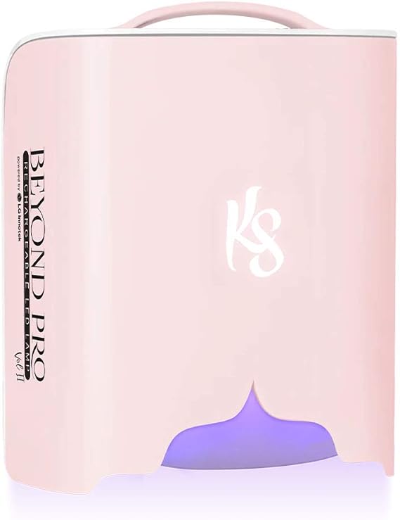 KIARA SKY Beyond Pro Vol. II - 48W Professional LED Nail Lamp | Cordless & Rechargeable with Automatic Sensor | Extended Battery Life for Gel Nail Polish | Pink
