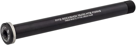 Wolf Tooth Front Thru Axle - RockShox, 15 x 110mm, Black | bike-hubs
