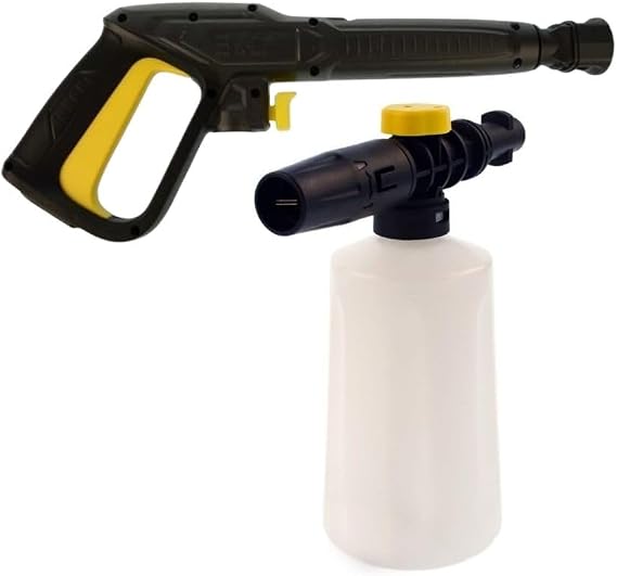 Karcher K Serisi Basınçlı Yıkama Makinesi ile Uyumlu Tetikli Püskürtme Tabancası ve Köpük Aparatı Sprey Şişe
