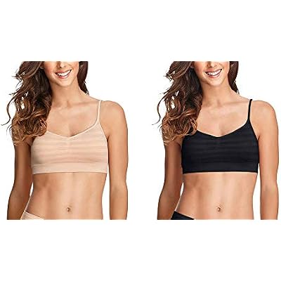 Jockey Womens Bra Modern Micro Seamfree Cami Strap Bralette - 2 Pa