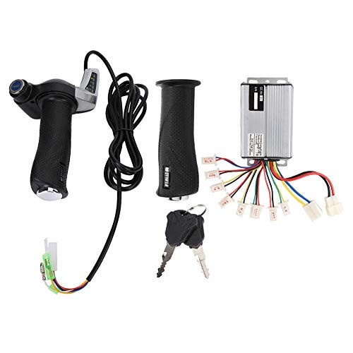 VGEBY Motor Brushed Speed Controller Kit 1000 W 36 V48 V Electric Motor Scooter Control Set Battery Indicator Throttle Grip with Lock 36 V