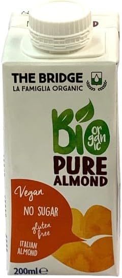 Bridge Organic Almond Drink 6.8 fl oz 200 ml x 2 Pieces