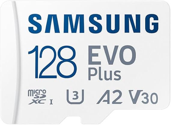 Samsung EVO Plus Micro SD Memory Card (2024) + SD Adapter - 128GB