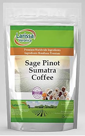 Sage Pinot Sumatra Coffee (Gourmet, Naturally Flavored, Whole Coffee Beans) (4 oz, ZIN: 568460)
