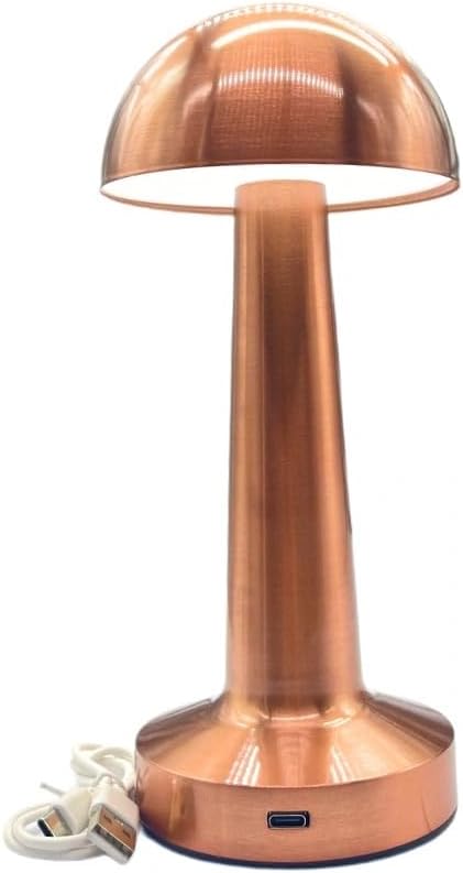 Şarj Edilebilir Taşınabilir Masa Lambası - Dokunmatik Aç/Kapa ve Parlaklık Ayarı, 3 Renk Seçeneği (Rose Gold, Cata - Lizbon) [Enerji Sınıfı A]