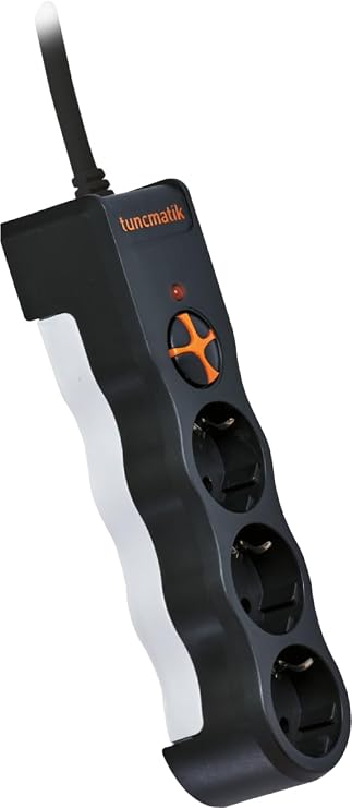 Tuncmatik Tsk19010 Powersurge 3-surge Protection Plug-1050 Joule- With Cable Sİyah