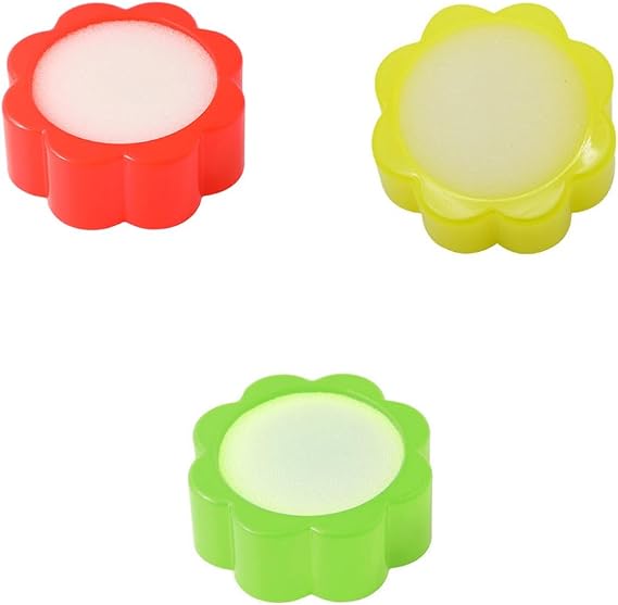 3 Pieces Fingertip Moistener Pads Mini Finger Moisturizer for Counting Papers Cash Bills Document Receipt Home Office Random Color