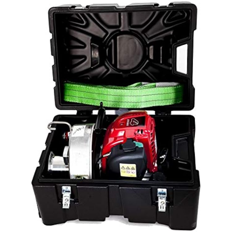 Portable Winch PCW3000 Gas-Powered Capstan Pulling Winch with PCA-0102 Transport Case Bundle, 2 Items