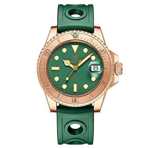 STEELDIVE SD1953S Bronze Dive Watch BGW9 Blue Lume 20ATM NH35 Mens Automatic Diving Watch