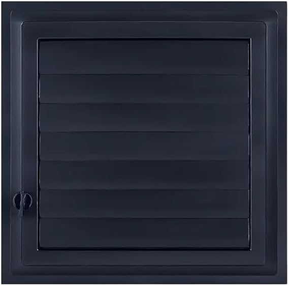 ÖZFIRAT PVC Yapı Menfez 30x30 CM | Banyo Havalandırma Menfezi | Wc, Tuvalet Havalandırma Menfezi | Plastik | Antrasit