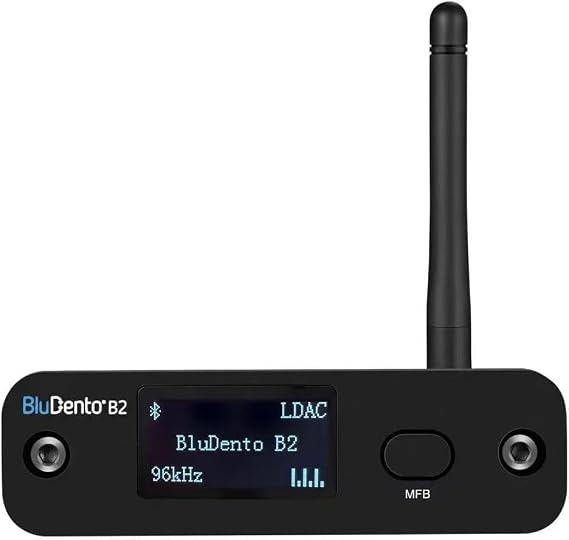 B2 LDAC/aptX HD Bluetooth 5.1 Hi-Fi Audio Receiver with ESS DAC,OLED Display,RCA,Optical & Coaxial,Extended Range for Home Stereo