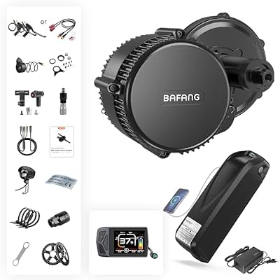 BAFANG BBS02B 48V 500W Mid Drive Kit with BatteryOptional,Upgraded Mid Drive Ebike Conversion Kit with EKD01 Display&Ebike Battery for BB 68-73MM Mountain Bike,City Bike,Commuter Bike