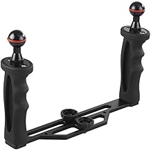 Underwater Video Light Stabilizer Tray, Lightweight Aluminium Tray for GoPro OSMO and Any Other Camera with 1/4 inch Screw Hole