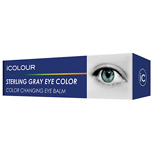 Color Changing Eye Balm - Change Your Eye Color Naturally - 1 Month Supply - 4.3 g Sterling Gray