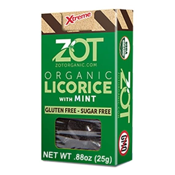 ZOT Organic Licorice Extract, Mint Flavor, 0.88 oz Box