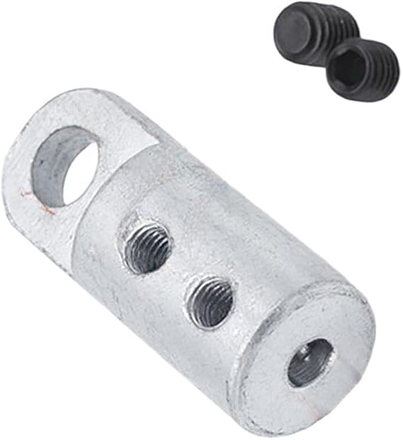 Heavy Duty Gym Pulley Cable Connector For 5mm 6mm Wire Rope Terminals With Rubber Stopper And Metal Screw Fits Home Commercial Fitness Machines Like Lat Pulldown Chest Fly Row Tricep Stand Parts Black