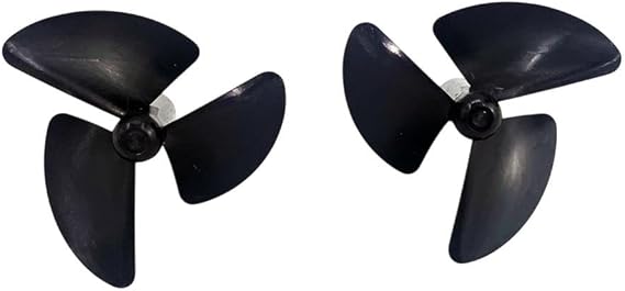 RC Boat Propeller, 38mm 3-Blade PC Set, Left & Right Hand for Flytec, Toy, Fishing Bait DIY Models