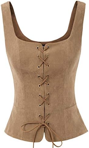 Scarlet Darkness Renaissance Costume Women Corset Tops for Women Cosplay Costume Pirate Bodice