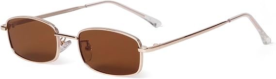 ADE WU Rectangle Sunglasses for Women Men Retro 90s Small y2k sun glasses