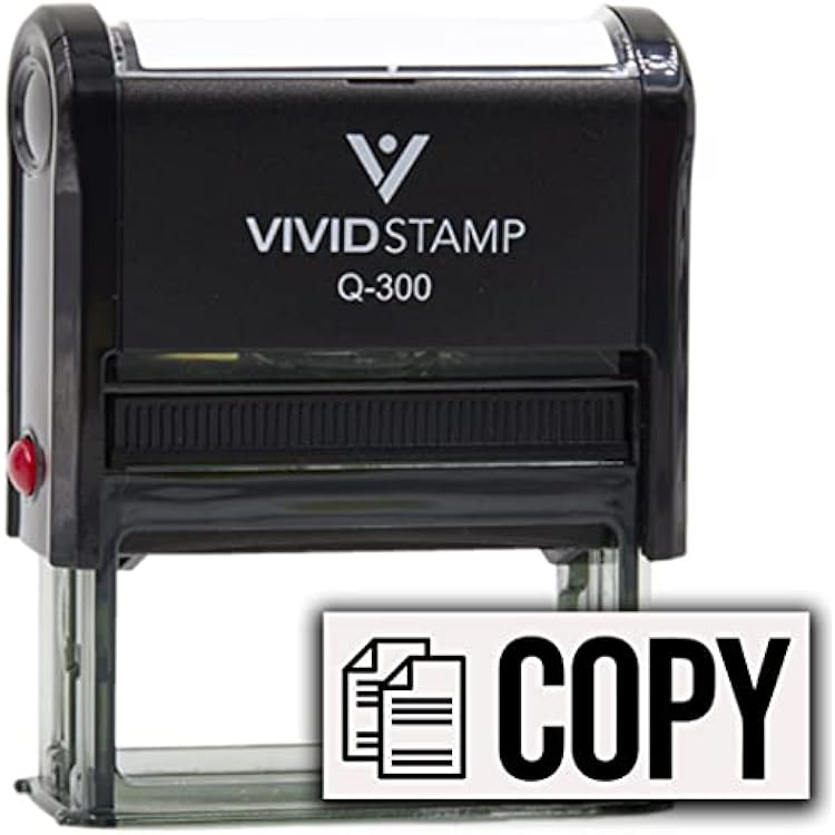 Copy Papers Self Inking Rubber Stamp Black Ink - Q-300