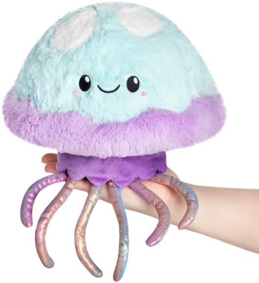 Squishable - Mini Jellyfish, Blue - Aquatic Collection - 10 in - Soft Toy Collectible Stuffed Animal