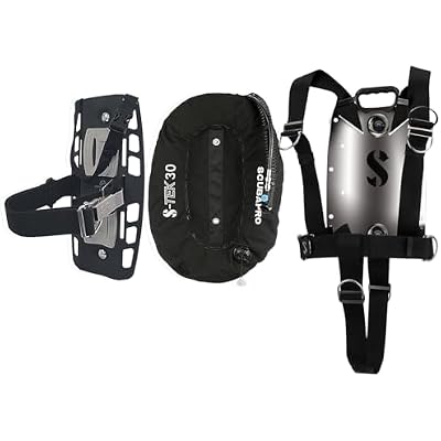 SCUBAPRO S-Tek Pure System, Harness, Donut Wing 30, Single Tank Adapter
