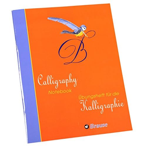 Brause - Ref 98204SB - Beginners Book for Junior Calligraphers - Easily Learn English Copperplate Writing Style, Calligraphy Labels Provided English & German Version