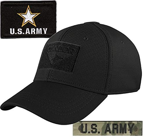Army Patches and Condor Fitted Operator Hat Bundle