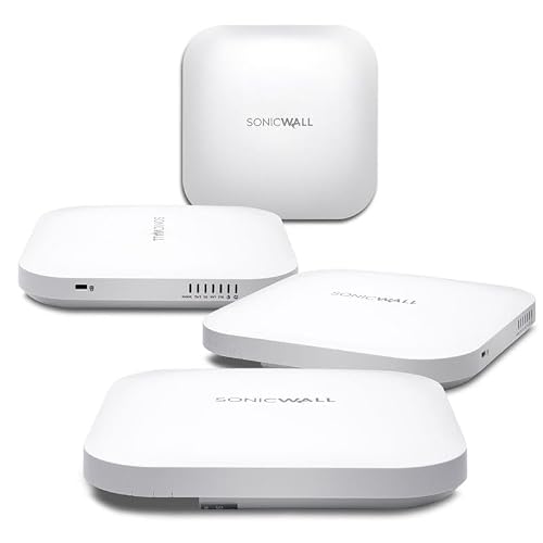 SONICWALL SONICWAVE 621 US ONLY Wireless Access Point 4-Pack with Secure Wireless Network Management and Support 3YR NO POE 03-SSC-0715