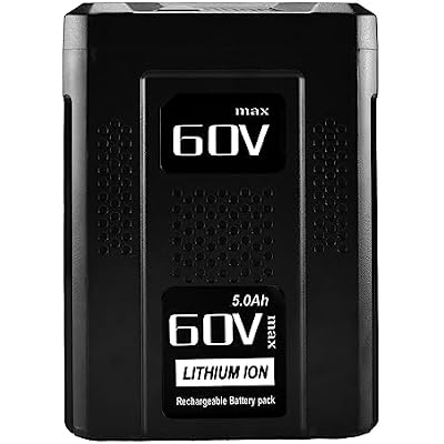60V 5000mAh Li-ion Replacement Battery for Greenworks Pro 60V Battery Max Lithium Ion LB60A00 LB60A01 LB60A02 LB60A03 Cordless Power Tool Not for Greenworks 80VPowerworks