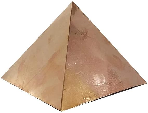 Samyuktha Indian Copper Pyramid - Top Plain 4.5" Vastu Pyramid Yantra for Home and Office for Positive Energy