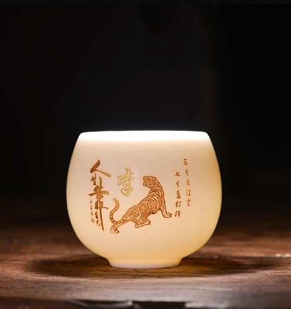 Lamb Jade Porcelain Master, Surname, Tasting, Kung Fu Cup Office Home Customized Surname Cup (-li)