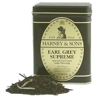 Earl Grey Supreme Tea, Loose Tea in 7 Ounce Tin