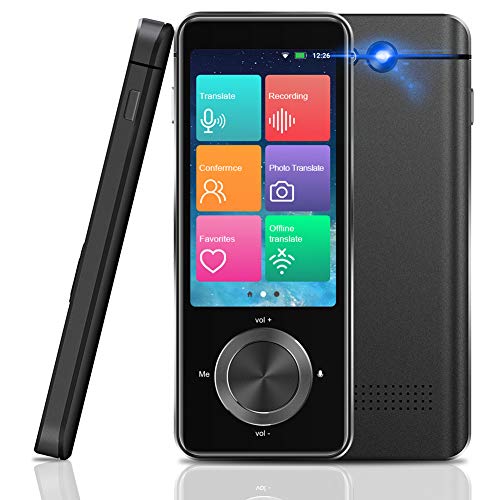 Upgraded Version Language Translator Device,Portable Voice Translator 107 Languages Two Way Language Instant Voice Translator,WiFiHotspotOffline Translators Devices 3.0 in HD Touch Screen