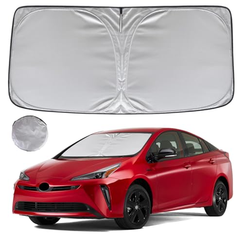 KAYZT Windshield Sun Shade for 2023-2025 2026 Toyota Prius Foldable Sunshade Front Window Custom Fit Car Accessories